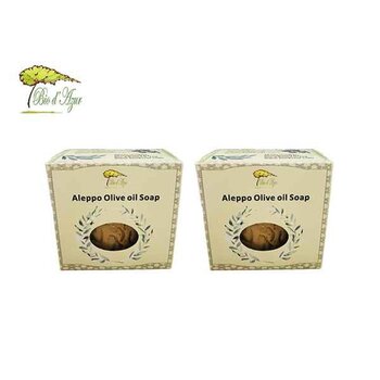 Bio d'Azur - Aleppo Soap Olive Oil Handmade Soap 200g x 2pcs  - Fixed Size