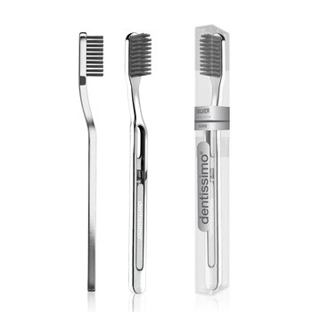 dentissimo - (Premium Series) Silver Hard Toothbrush (40g)  - Fixed Size