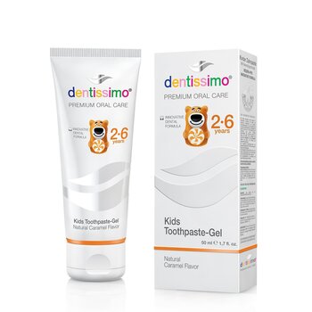 dentissimo - Kids 2-6 Caramel Fluoride Free Toothpaste 1pc (50ml)  - 50ml