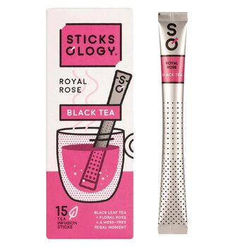 스틱솔로지 Sticksology ROYAL ROSE BLACK TEA 15 Sticks