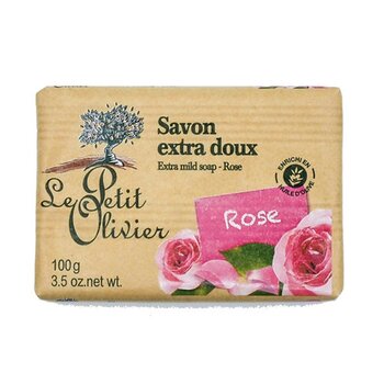 Le Petit Olivier - Rose Extra Mild Soap Bars 100g  - Fixed Size