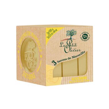 Le Petit Olivier - Glycerin Marseille Soap 3 x 100g  - Fixed Size