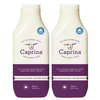 Caprina - Body Wash - Shea Butter (Twins pack)  - 500mlx2