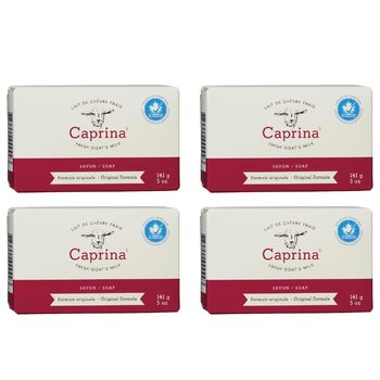 Caprina - Fresh Goat Milk Soap - Original Formula (4 pcs)  - Fixed Size