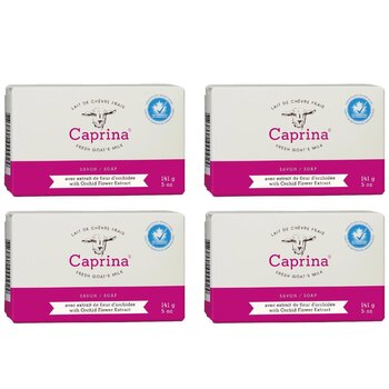 Caprina - Fresh Goat Milk Soap - Orchid Oil (4 pcs)  - 141gx4