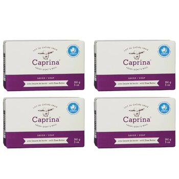 Caprina - Fresh Goat Milk Soap - Shea Butter (4 pcs)  - 141gx4