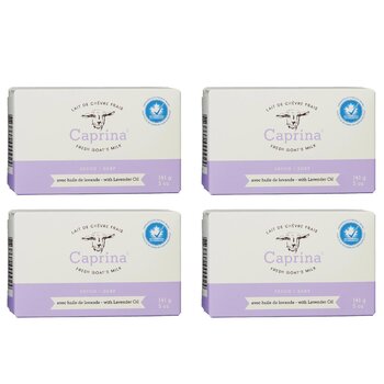 Caprina - Fresh Goat Milk Soap - Lavender oil (4 pcs)  - 141gx4