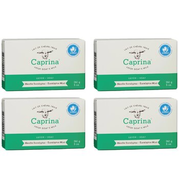 Caprina - Fresh Goat Milk Soap - Eucalyptus Mint (4 pcs)  - 141gx4