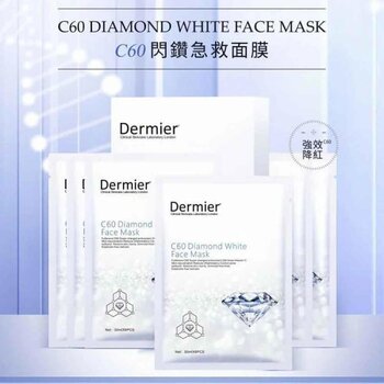 Dermier - C60 Diamond White Face Mask  - 6pcs