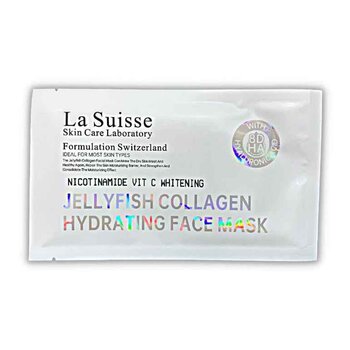 La Suisse - NICOTINAMIDE VIT C WHITENING JELLY FISH COLLAGEN HYDRATING FACE MASK  - 40ml x 10pcs