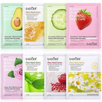 SADOER - 5 pieces SADOER plant fruit moisturizing series mask  - Rose