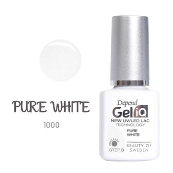 DEPEND COSMETIC - Gel iQ UV/LED Polish - Pure White #1000  - Fixed Size