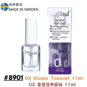 DEPEND COSMETIC - O2 Glossy Topcoat 11ML  - Fixed Size