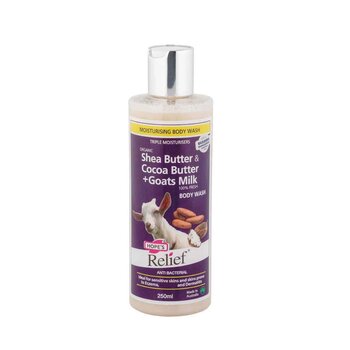 Hope's Relief - Goat Milk  Shea & Cocoa Butter Body Wash 250ml (Made in Australia)  - 250ml