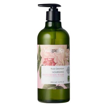 Ausganica - ROSE GERANIUM NOURISHING HAND & BODY WASH  - 500ml