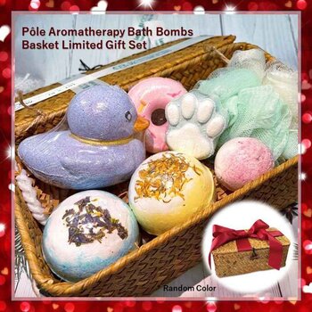 Let's BLOOM - Pole Aromatherapy Bath Bombs Basket Limited Gift Set  - 6pcs