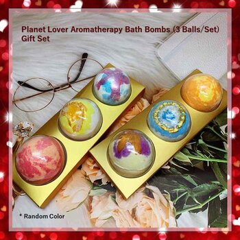 Let's BLOOM - Planet Lover Aromatherapy Bath Bombs 3 Pcs Gift Set  - 3pcs