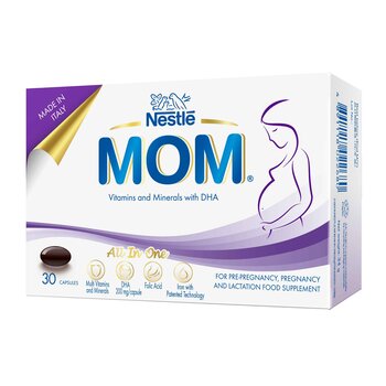 네슬레 Nestle MOM Vitamins and Minerals with DHA 30 Capsules