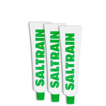 SALTRAIN - Gray Salt Toothpaste Tiger Leaf  (3pcs)  - 100g