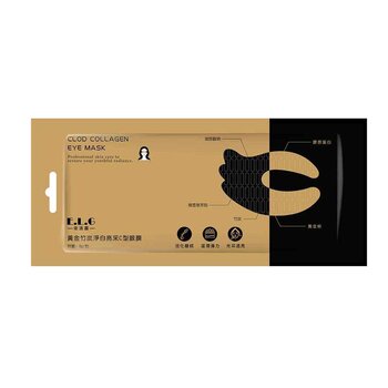 E.L.G - Gold Bamboo Charcoal Whitening C-shaped Eye Mask  - 3pcs