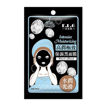 E.L.G - Intensive Moisturizing Black Mask  - 6pcs