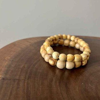 La Tienda - Palo Santo Beaded Bracelet  - Large