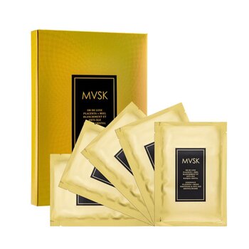 MVSK - Luxury Gold Bright & Anti-Age Crystal Mask (Placenta&Honey)  - 43g x 5pcs