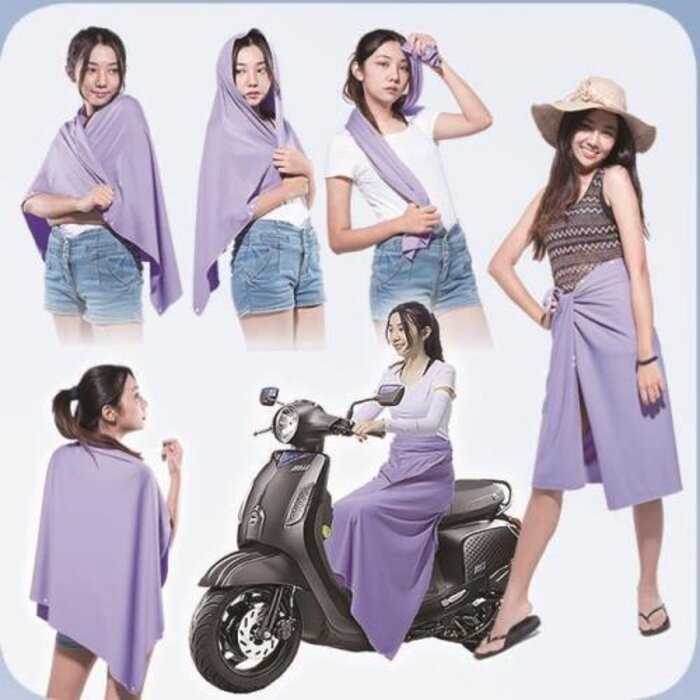 JH JOY JH JOY Cooling Sunscreen Set-Purple (1x Multi-functional Towel + 1x Neckerchief + 1x Sunscreen 3D Sleeves) 3pcsProduct Thumbnail