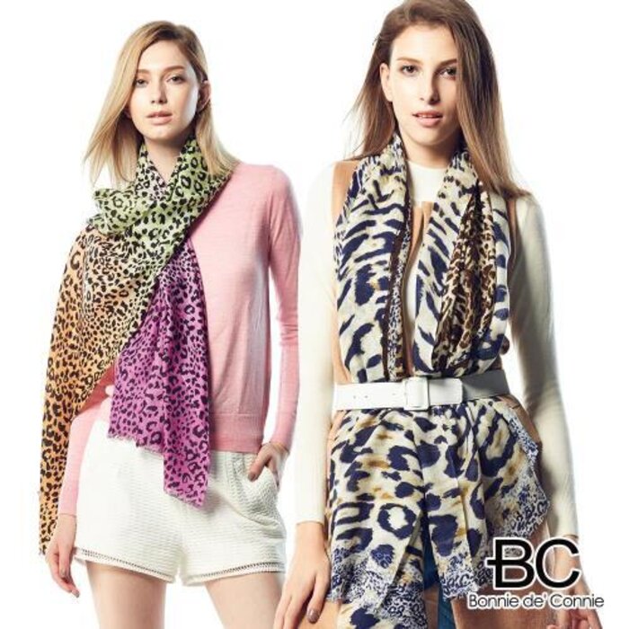 BC BC France 100% Pure Wool Fashion Shawl 65*175cm*2 2pcsProduct Thumbnail