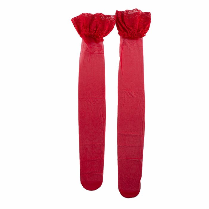 Global Select BEILEISI silicone border guard stockings lace lace ultra-thin sexy foreign trade sexy stockings cosplay - color: red Product Thumbnail