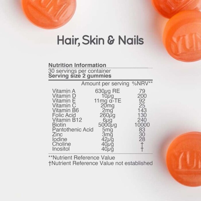 Yumi Nutrition 頭髮、皮膚、指甲生物素軟糖 60粒裝 Fixed SizeProduct Thumbnail