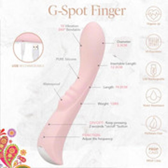 LaMome G-Spot Finger Rechargeable Vibrator BF-13078-04 Fixed SizeProduct Thumbnail
