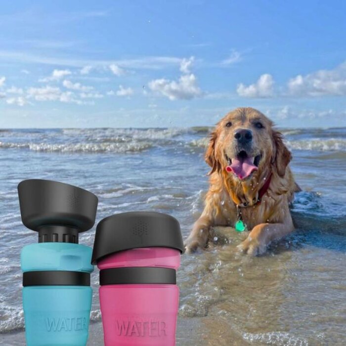 LESOTC LESOTC Portable Pet Water Bottle for Dogs - Blue Product Thumbnail