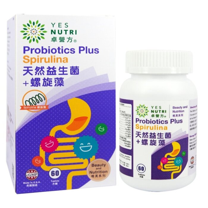 예스누트리 YesNutri Probiotics Plus Spirulina 60'S Picture ColorProduct Thumbnail
