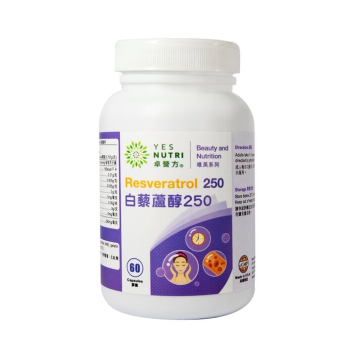 YesNutri Resveratrol 250mg 60'S Picture ColorProduct Thumbnail