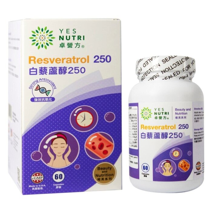 YesNutri Resveratrol 250mg 60'S Picture ColorProduct Thumbnail