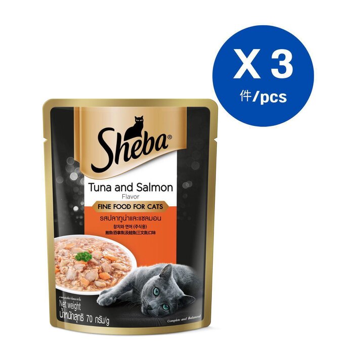 MARS Sheba - POUCH Tuna & Salmon 70G x 3 Fixed SizeProduct Thumbnail