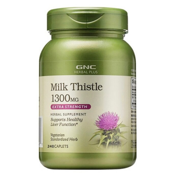 GNC Herbal Plus Milk Thistle 1300 MG (per 2 Tablets) 240 Tablets Picture ColorProduct Thumbnail