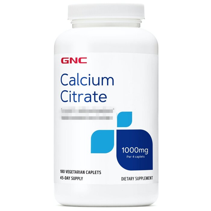 GNC Calcium Citrate 1000mg 180 vegetarian caplets Product Thumbnail