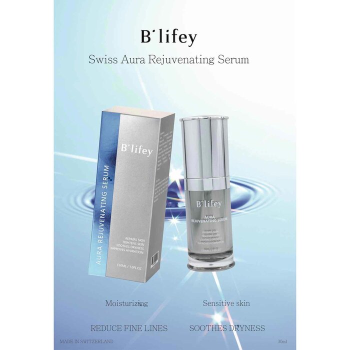B'lifey Swiss Aura Rejuvenating Serum (Hydrating, Firming, Reduce Fine Lines) (e30ml) BL001 Fixed SizeProduct Thumbnail