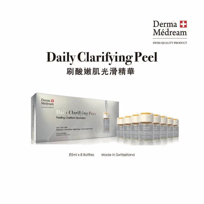 Derma Medream Daily Clarifying Peel Serum - Peeling Clarifying Quotidian (Exfoliation, Smoothing,Acne, Pore Minimizing, Oil Control) DM041 Fixed SizeProduct Thumbnail