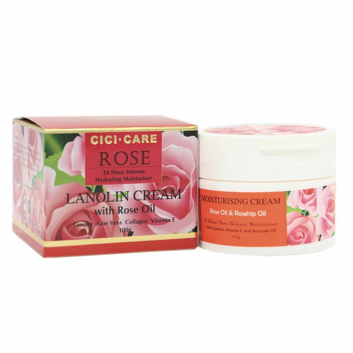 Cici Care Rose Moisturising Lanolin Cream (Hydrating, Moisturising, Whitening, Anti-Wrinkle Aging) (e100g) CC002 Fixed SizeProduct Thumbnail