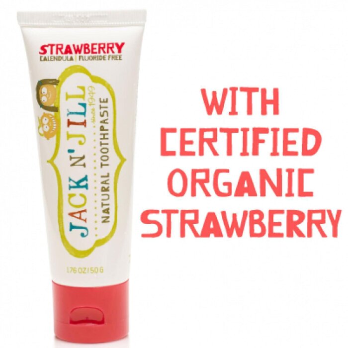 Jack N Jill Jack N' Jill Natural Organic Kids Toothpaste 50g Strawberry Flavor (6M+) Fixed SizeProduct Thumbnail