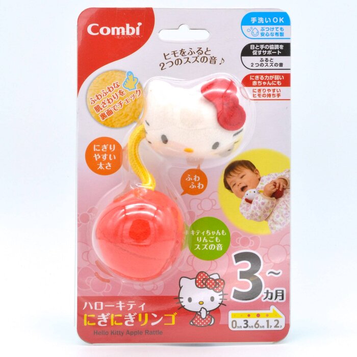 Combi 康貝 Combi Sanrio Hello Kitty 小蘋果毛球搖鈴玩具 3m+ Fixed SizeProduct Thumbnail