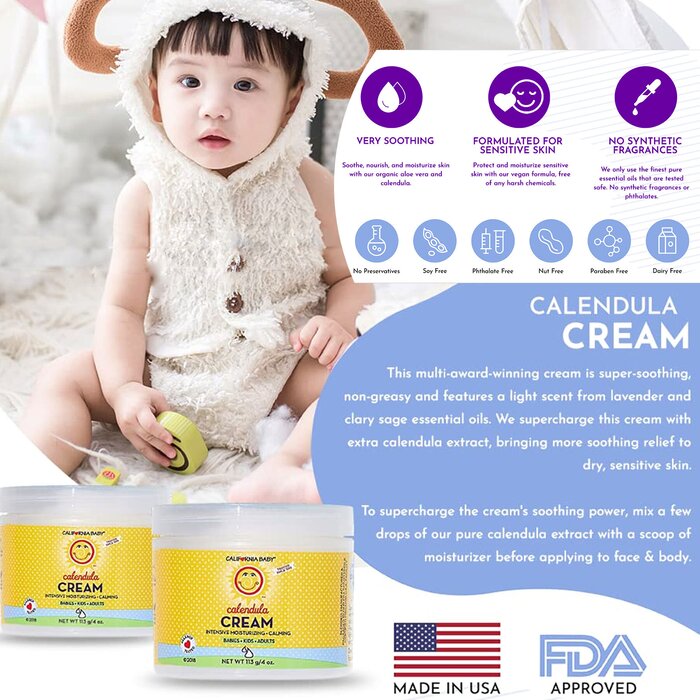 California baby California Baby Calendula Moisturizing Cream 57g Fixed SizeProduct Thumbnail