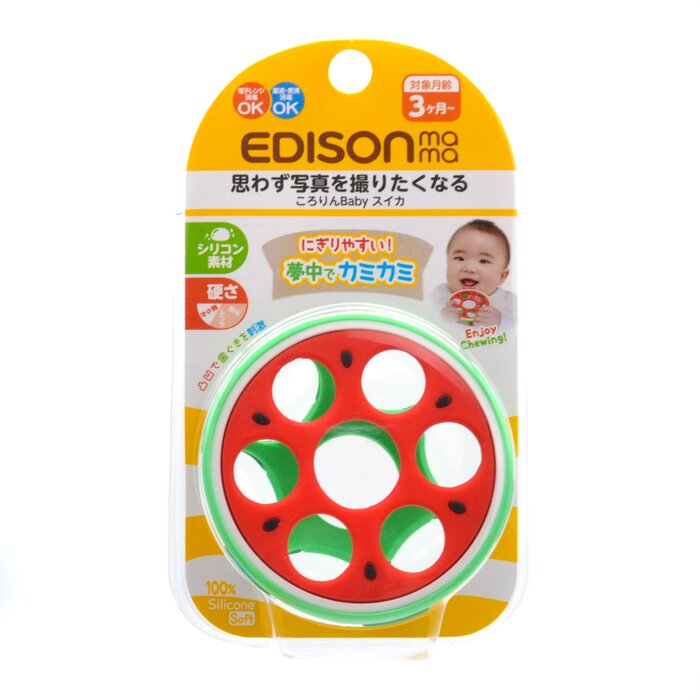Edison mama KJC EDISON mama Baby Fun Semi-circular Watermelon Teether (3m+) Fixed SizeProduct Thumbnail