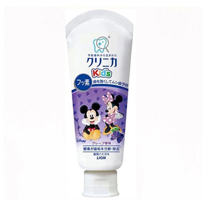Lion LION Mickey Kid's Toothpaste 60g Grape flavor (6-12 years old) Fixed SizeProduct Thumbnail