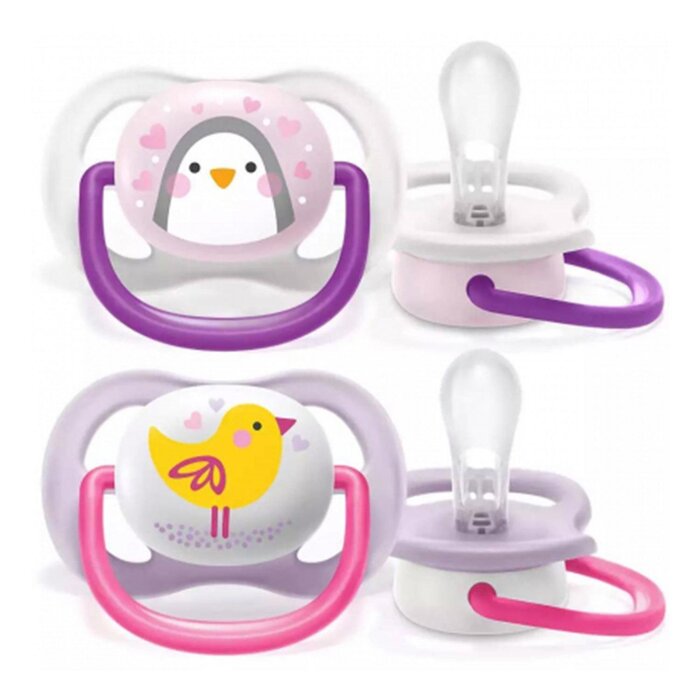 Philips avent PHILIPS AVENT Ultra air Animals Pacifiers (Girl)(0-6M)(Pack of 2)Made in the Netherlands Fixed SizeProduct Thumbnail