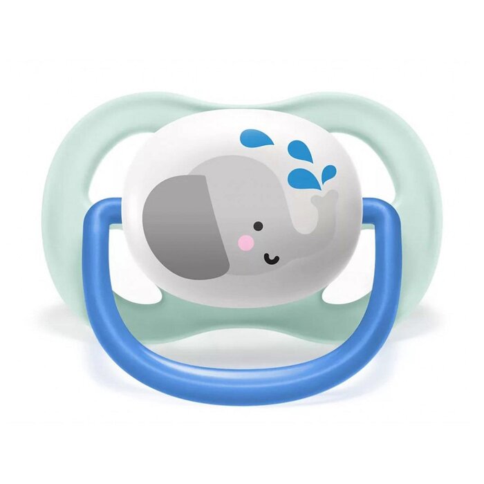 Philips avent PHILIPS AVENT Ultra air Animals Pacifiers (Boy)(0-6M)(Pack of 2)Made in the Netherlands Fixed SizeProduct Thumbnail
