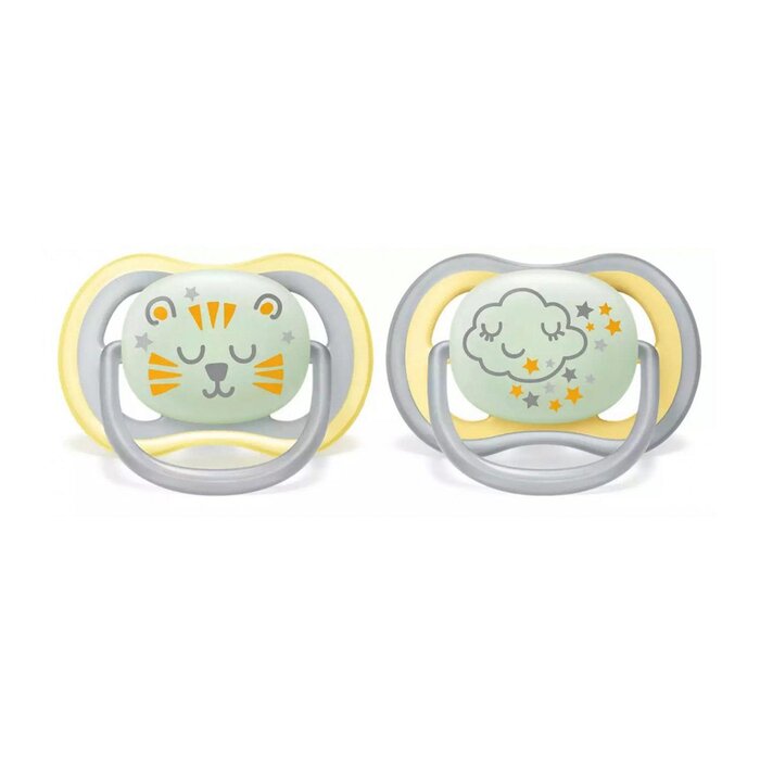 Philips avent PHILIPS AVENT ultra air Nighttime Pacifier(18M+)(Pack of 2)Made in the Netherlands Fixed SizeProduct Thumbnail